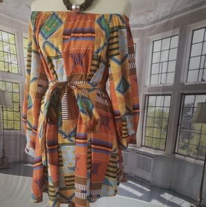 Kente Print Tunic
